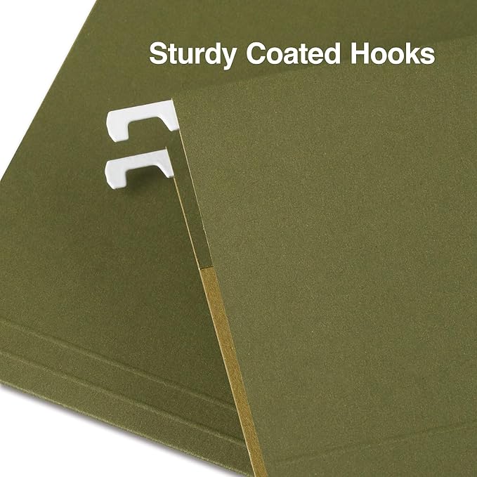 Staples Hanging File Folders, Letter Size, Standard Green, Heavy‑Duty - Image 3