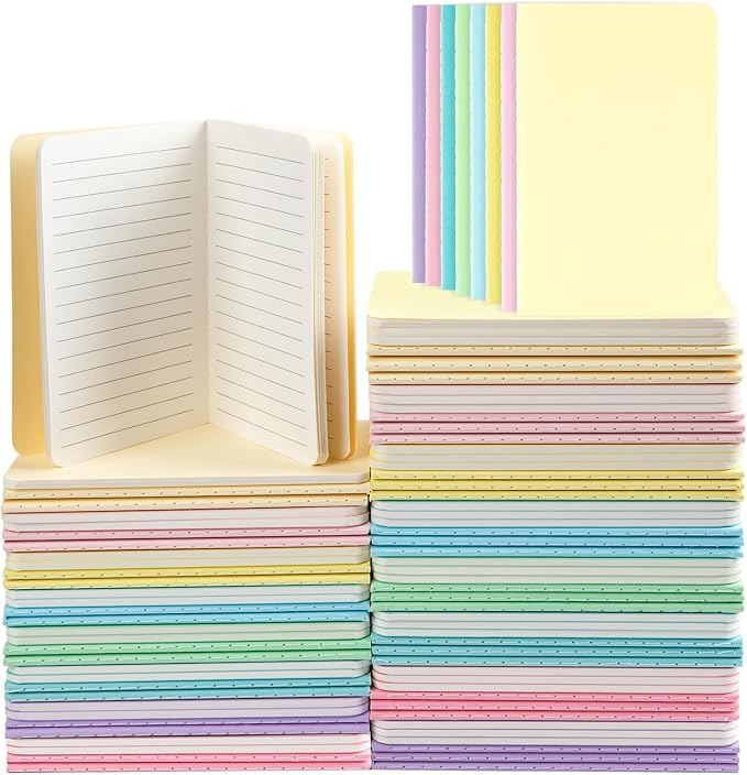 Oucaru 80 Pack Small Pocket Notebook, Mini Lined Notebook 3.5 x 5.5 Inches by Oucaru