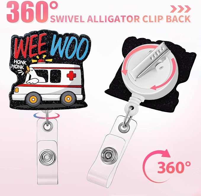 Aoryalps Wee WOO Retractable Badge Reel Holder Retractable - Image 4