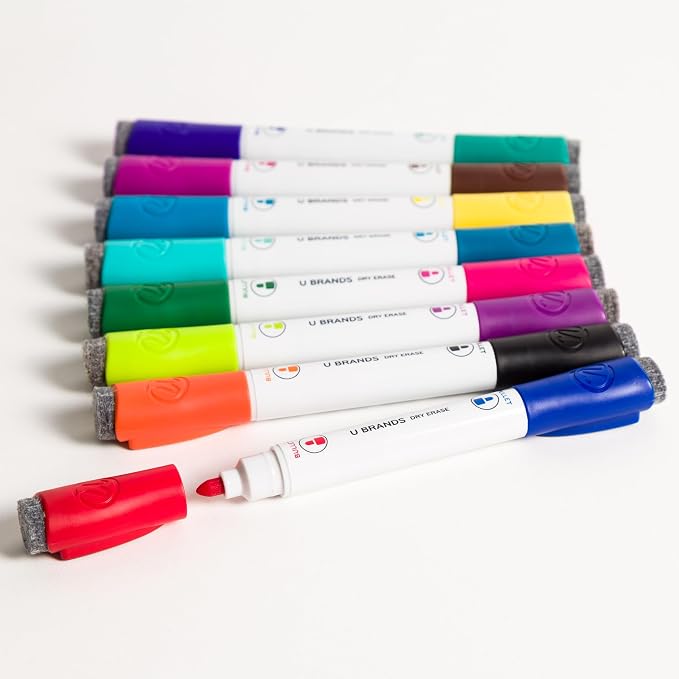 U Brands Fine Tip Dry Erase Markers - Image 4