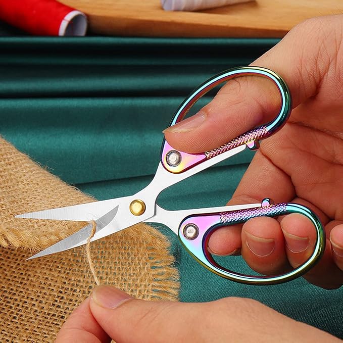 4.5" All Stainless Steel Office Scissors, Ultra Sharp Blade Shears, Sturdy - Image 4