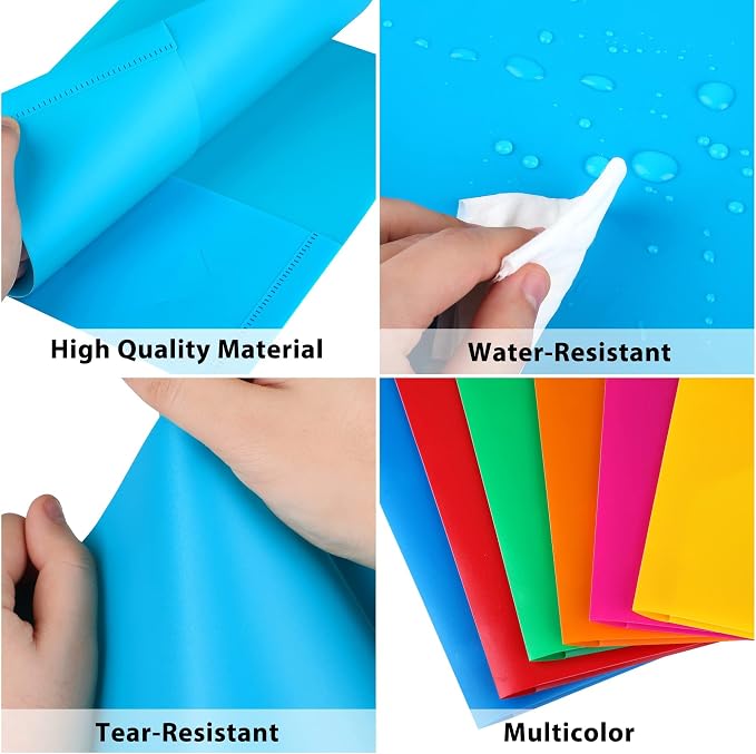 Plastic Folders with Pockets, 12 Color Heavy Duty Two Pocket Folder Business - Image 5