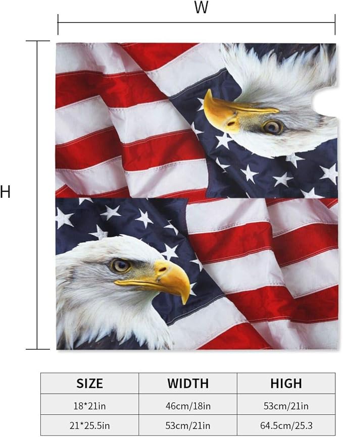 Ouqiuwa American Flag Welcome Magnetic Mailbox Cover, Mailbox Wrap Decorative - Image 5