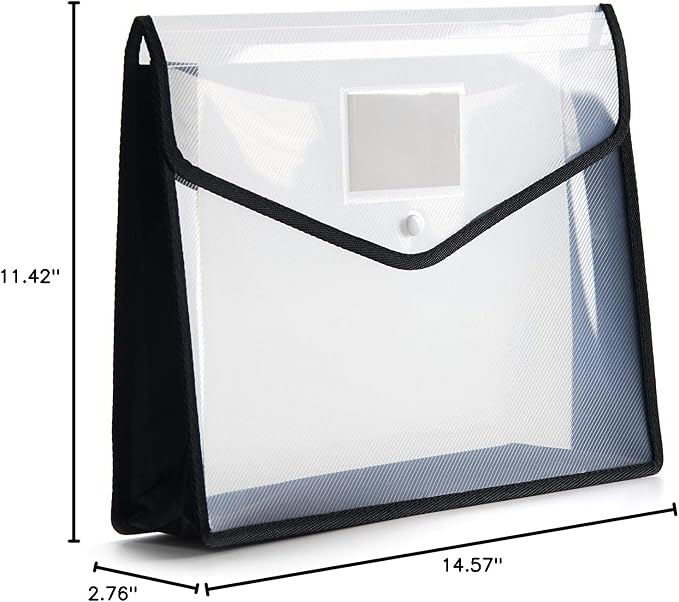 Plastic File Folder Poly Envelope Expanding File Wallet Document Folder - Image 7
