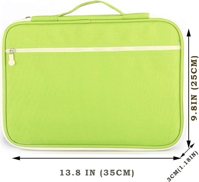 JAKAGO A4 Travel Portfolio Multifunctional Document Organizer Zippered Case - Image 4