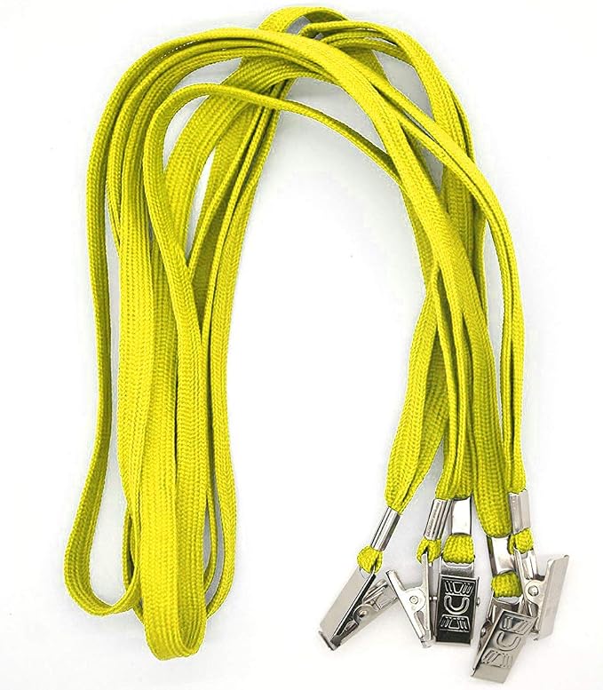 Bird Fiy Yellow Lanyards 100 Pack Bulk Badge Lanyards - Image 3