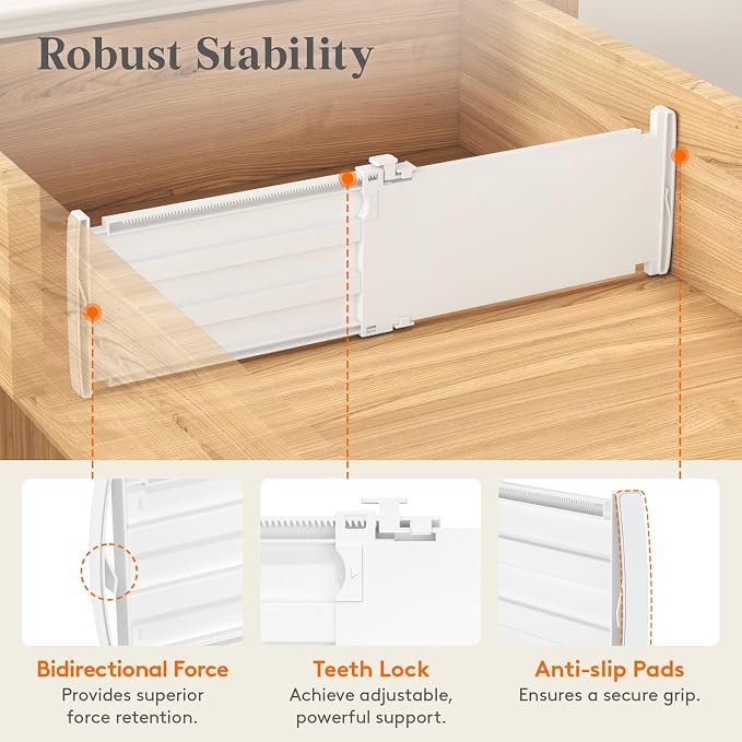Lifewit 8 Pack 5" High Drawer Dividers - Image 4