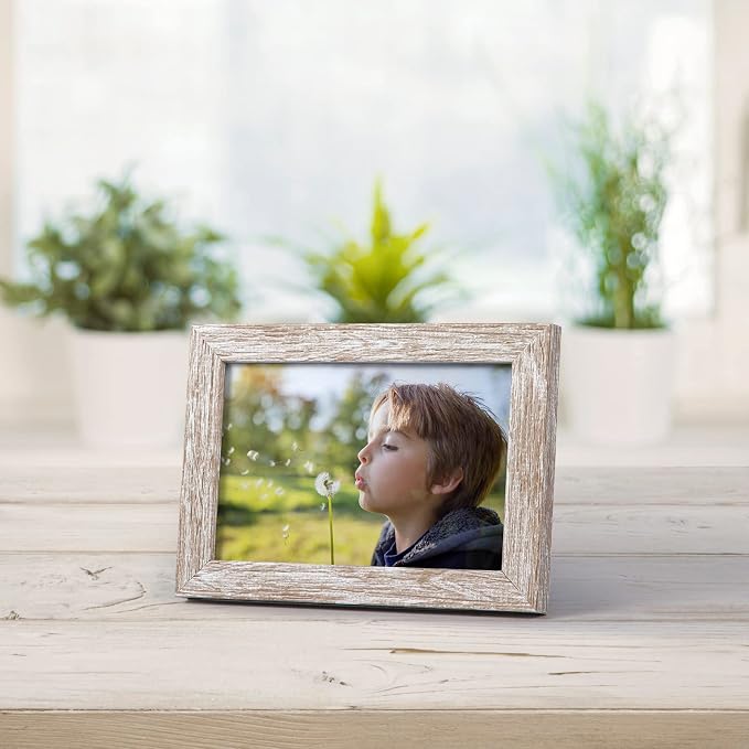 Giftgarden 4x6 Picture Frame Distressed Beige White Set of 12 - Image 9