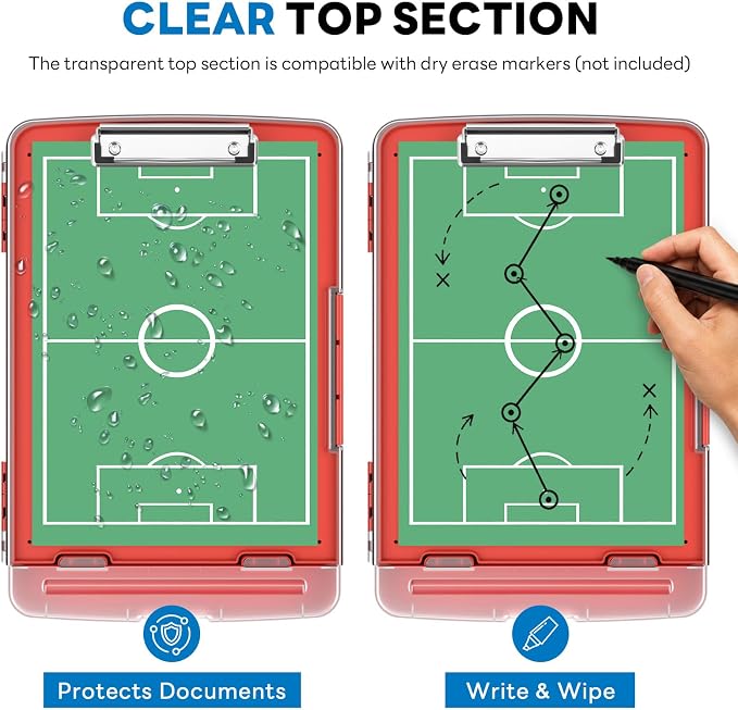 Clipboard with Storage and Pen Holder, Heavy Duty with Dual Compartment - Image 4