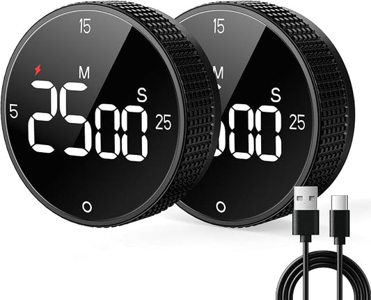 Rechargeable Magnetic Kitchen Timer by SmartTimingforEveryMoment