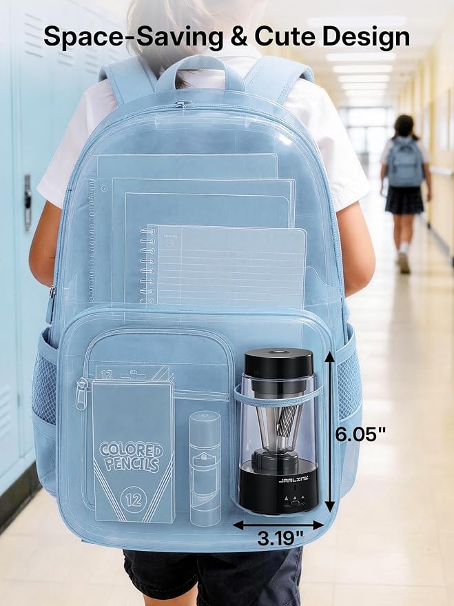 JARLINK Electric Pencil Sharpener, Fully Automatic Rechargeable Pencil Sharpener - Image 8