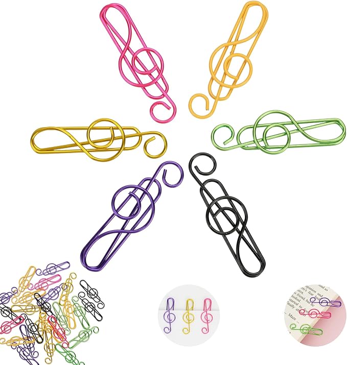 Paper Clips, Cute Paperclips Bookmarks Planner Clips, School/Office Supplies by EfficiencyMeetsCreativity