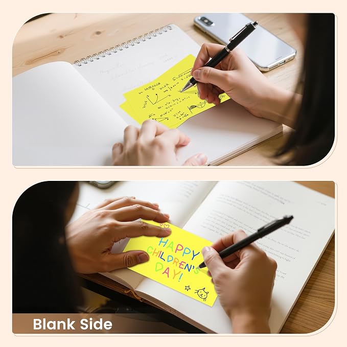 Index Cards 3x5 Inch, Flash Cards, Blank Yellow Note Cards Paper - Image 6