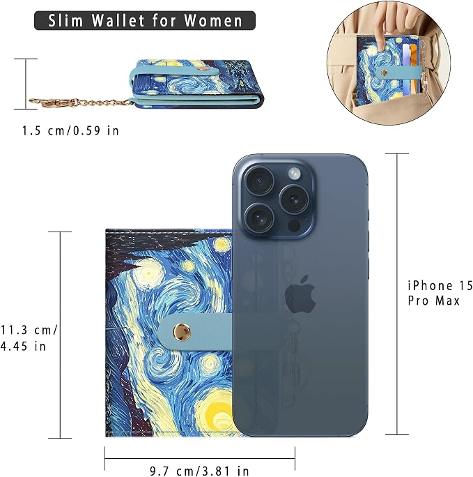 Airkit Small Wallet Women RFID, PU Leather Card Holder - Image 5