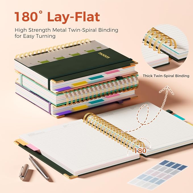 Line Hardcover Spiral Notebook - Image 3