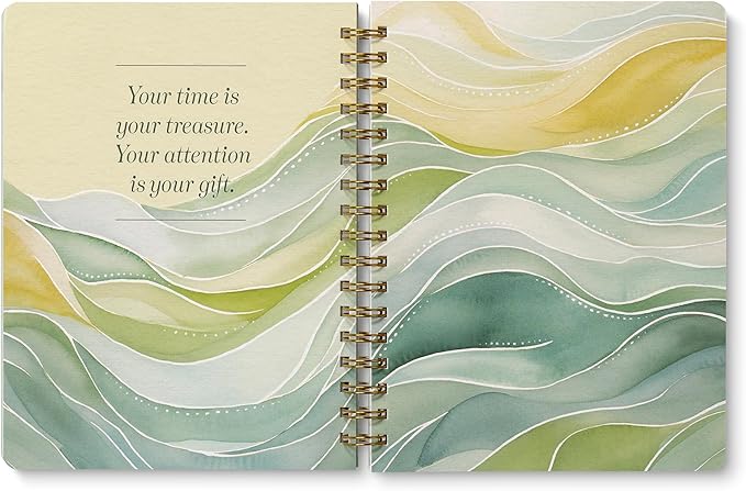 Compendium Spiral Notebook – Live Slow, Love True, Grow Free. – A Designer Spiral Notebook with 192 Lined Pages, College Ruled, 7.25" W x 9.25" H-DeskLoop Office