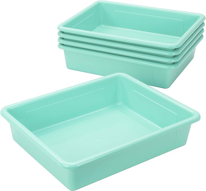 Storex Letter Size Flat Storage Tray – Organizer Bin - Image 3