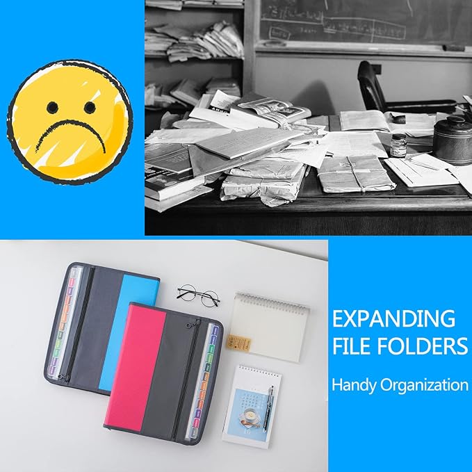 NAFY Expanding File Folder, 13 Pockets Document Organizer - Image 8