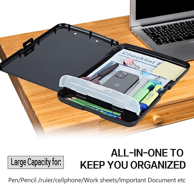Clipboard with Storage High Capacity Plastic Nursing Clipboards with Pen Holder - Image 5