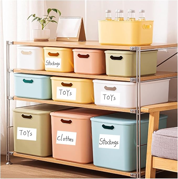 100 Pcs Labels for Storage Bins, 6 X 4 Inch Removable Labels for Storage Bins - Image 3