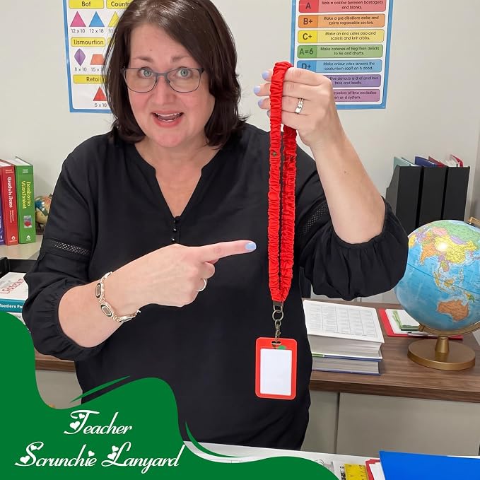 Gilprop 1 Pcs Scrunchie Teacher Lanyards - Image 6
