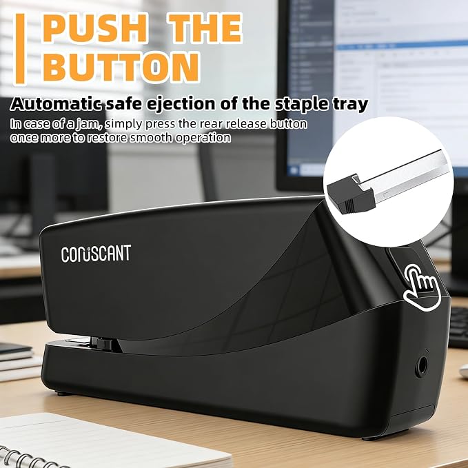 Coruscant Electric Stapler, No Jam Easy Reload, 25 Sheet Automatic Staplers - Image 4