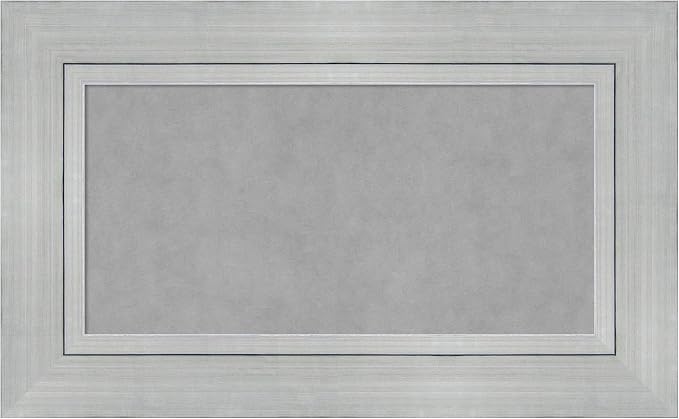 Amanti Art Silver Framed Magnetic Board 19x31 Small Vision Board by AmantiArt