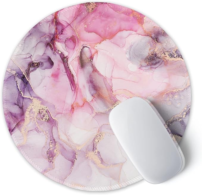 ITNRSIIET Round Mouse Pad with Stitched Edge Premium-Textured Waterproof - Image 2