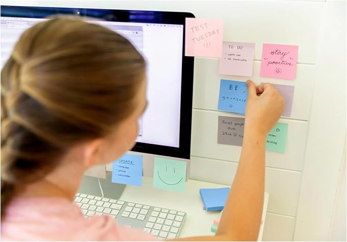 Post-it 100% Recycled Super Sticky Notes, 4 x 4 in, 6 Pads | School Supplies - Image 14
