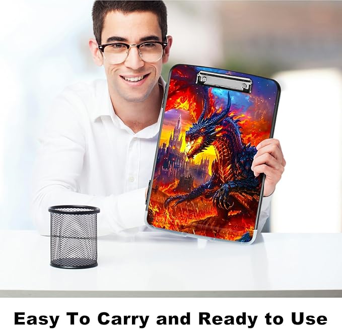 Castle Flaming Dragon A4 Clipboard - Image 6