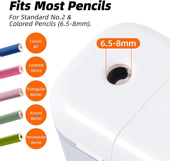 deli Electric Pencil Sharpener, Portable Pencil Sharpener - Image 3