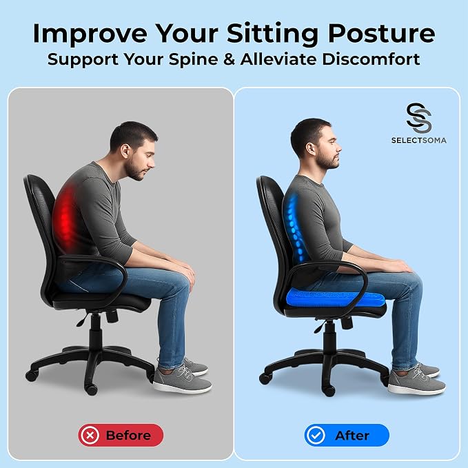 SelectSoma Super Large Gel Seat Cushion - Image 9