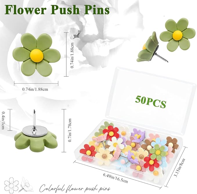 Flower Push Pins - Image 2