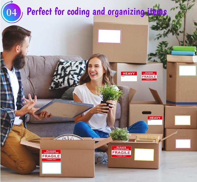 5" x 3" Large Moving Labels for Home Packing Box Label - Image 5