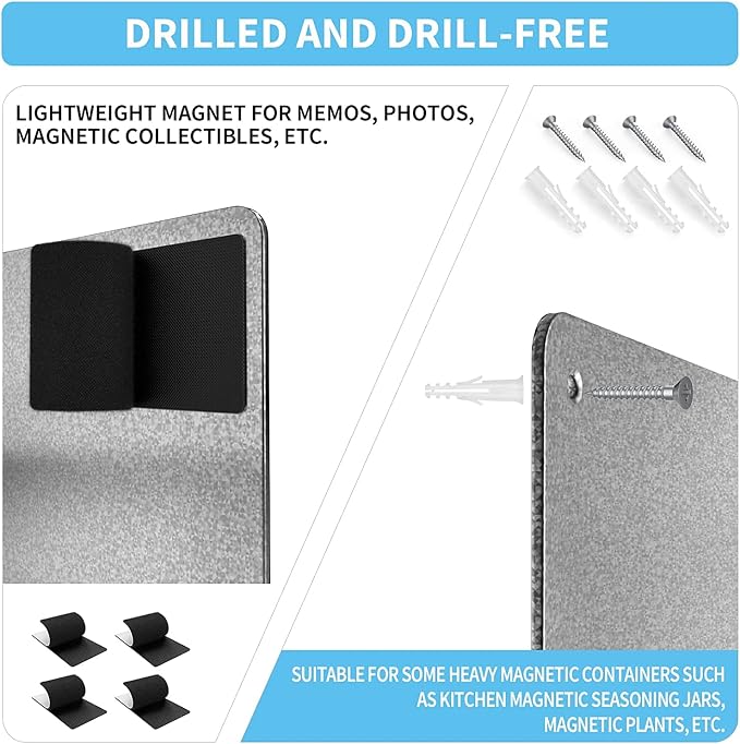 Magnetic Board, 17.1" x 11.8" Magnet Display, - Image 3
