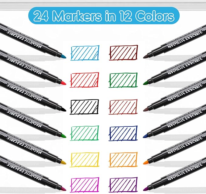 EMART Dry Erase Markers Fine Tip - Image 6