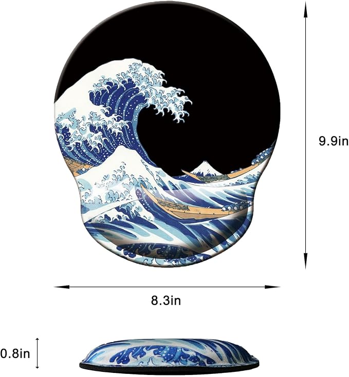 Mouse Pad with Wrist Support, Ergonomic Mouse Pad with Memory Foam Wrist Rest - Image 6
