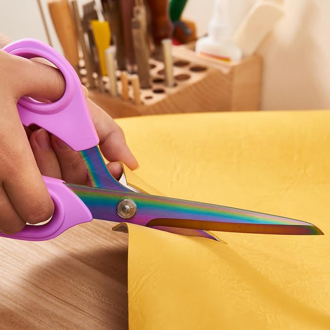 10" Scissors All Purpose, Heavy Duty Office Scissors | Sharp Blades and Comfort - Image 7