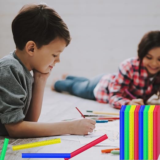 200 Pcs 12 Inch Rulers Bulk Plastic Kid Ruler - Image 7