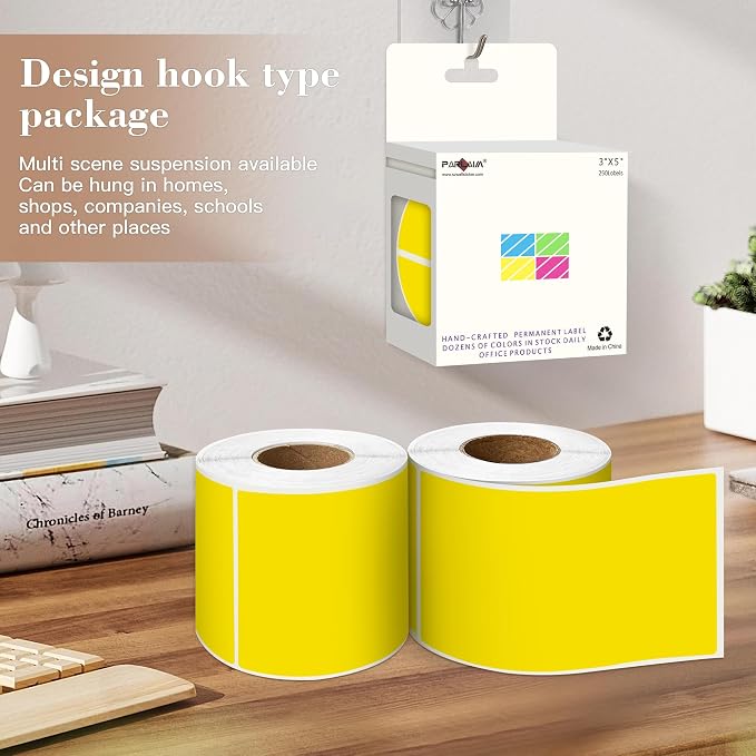 PARLAIM 3x5 inch Rectangle Color Code Stickers - Image 4