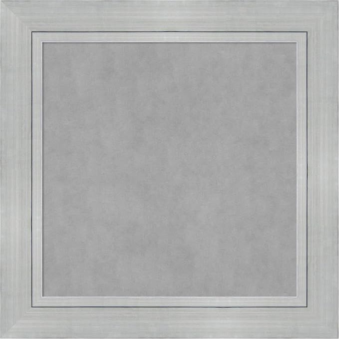 Amanti Art Silver Framed Magnetic Board 31x31 Medium Vision Board by AmantiArt