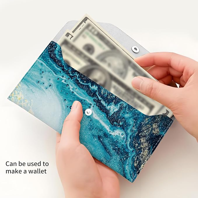 Cash Envelope Wallet Cute PU Leather Envelopes Bag - Image 4