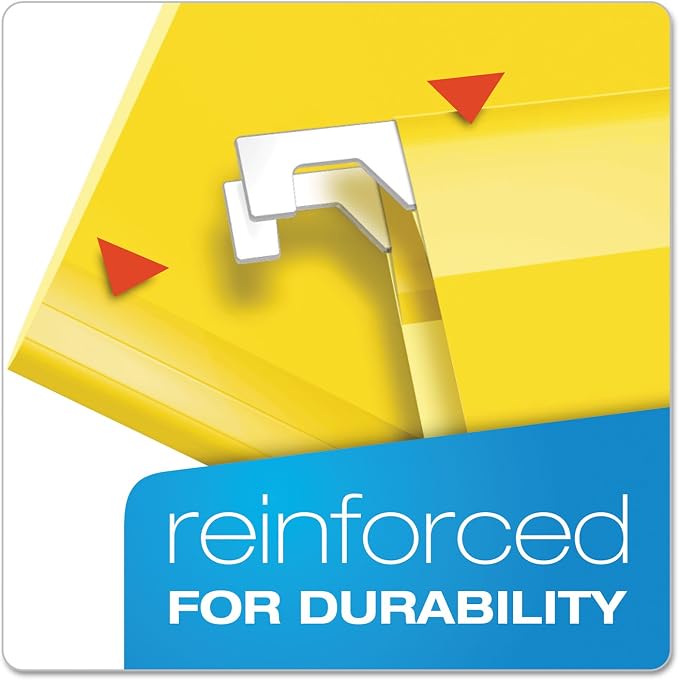 Pendaflex Reinforced Hanging File Folders, Letter Size, 1/5 Cut - Image 2