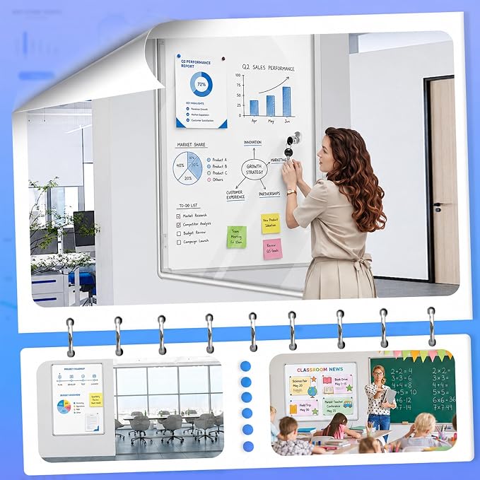 Magula 24"x18" Enclosed Bulletin Board Tamper-Proof Dispaly Case, Aluminium - Image 6