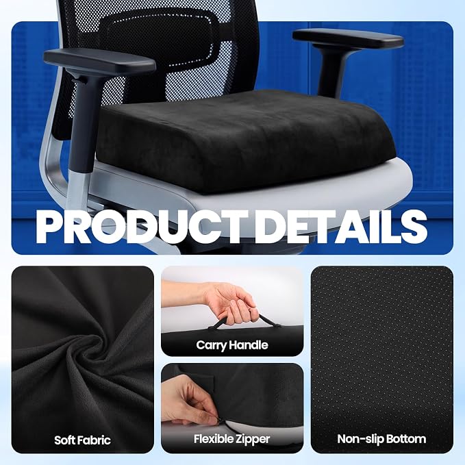 Chair Cushion, Non-Slip Bottom and Carry Handle - Image 6