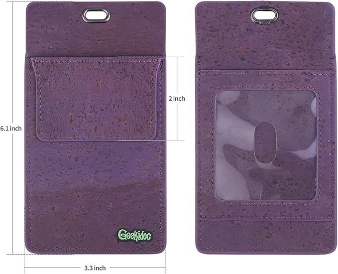 Premium Portuguese Cork Pocket Protector for Men | Multi-Use Pocket Protectors for Shirts and Lab Coats | For Pen, Pencils, Pointers, and More | 1 Pack Purple Pocket Organizer Protector-DeskLoop Office