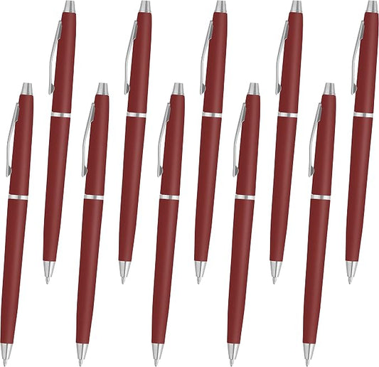 DISCOUNT PROMOS Langham Ballpoint Pens Set of 10, Bulk Pack by DISCOUNTPROMOS