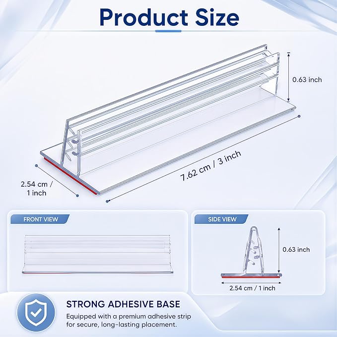 Fulmoon 25 Pcs Sign Holder, Adhesive Base Sign Holders Multiple Uses - Image 2