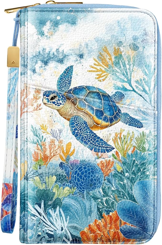 Family Passport Holder Wallet RFID Blocking Document Organizer PU Leather by Simikol