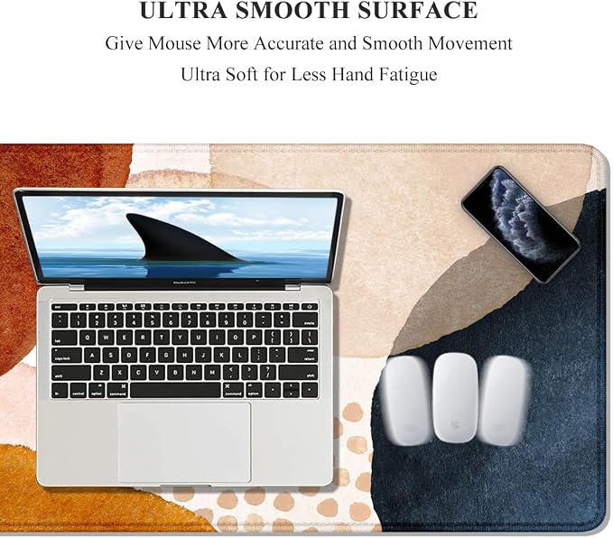 Auhoahsil Large Mouse Pad, XXL Desk Pad, Extened Mousepad 31.5" x 11.8" - Image 3
